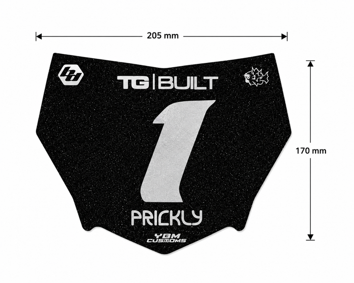 TG Built Prickly Plate Decal - YBM Customs