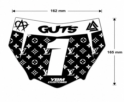 GUTS LV Style Plate Decal – YBM Customs