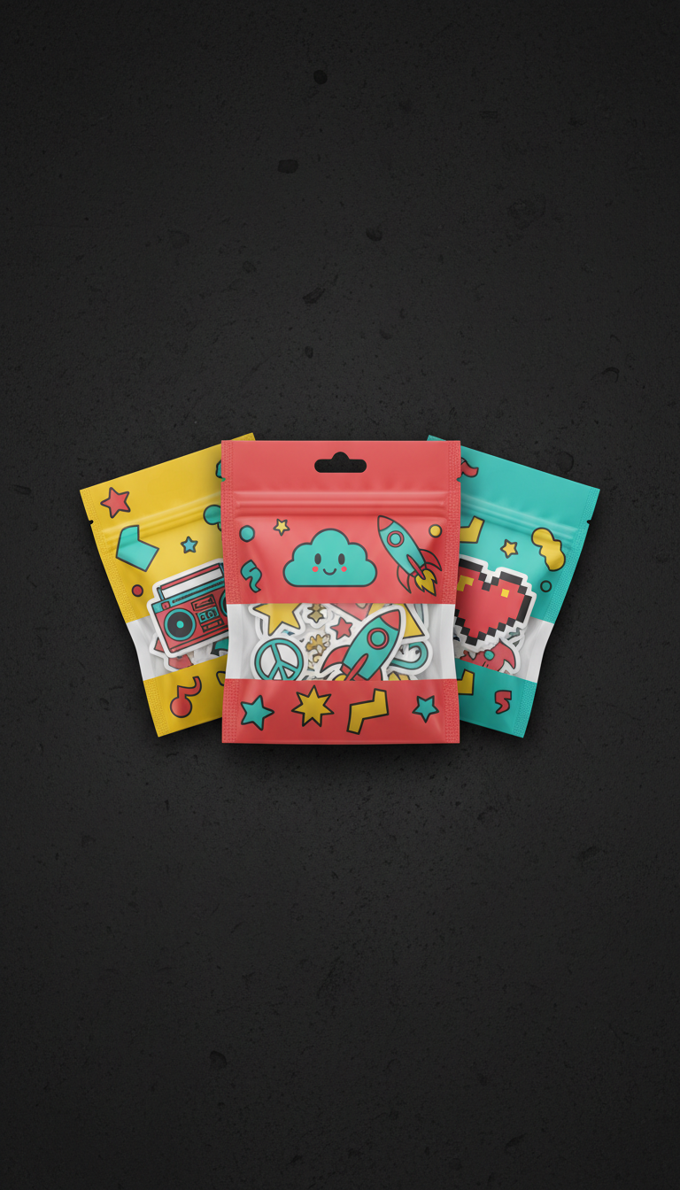 Punch Red Pop Culture Sticker Set
