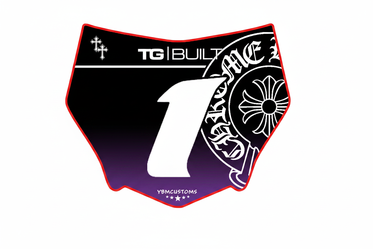Number Plate Pink Purple - YBMCUSTOMS