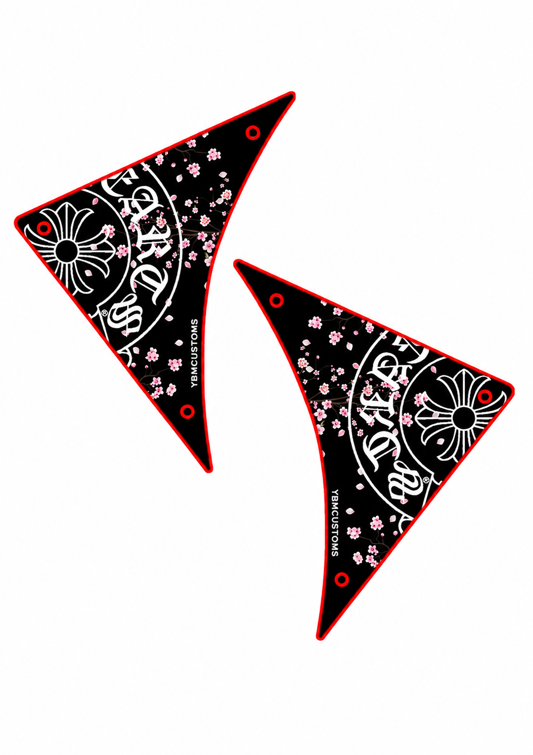 V8 Side Panel Decal Cherry Blossom - YBMCUSTOMS